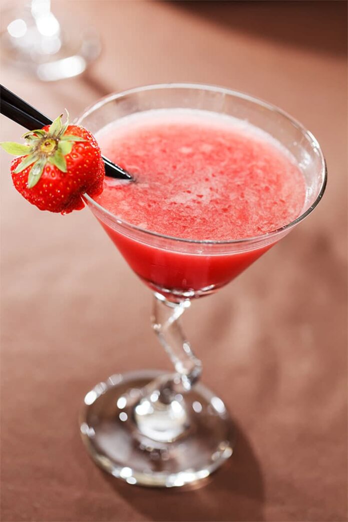 Cocktail aux fraises