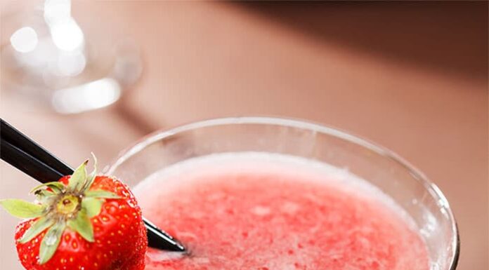 Cocktail aux fraises