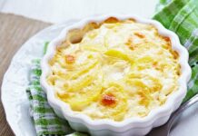 Gratin de pommes de terre et saumon fumé