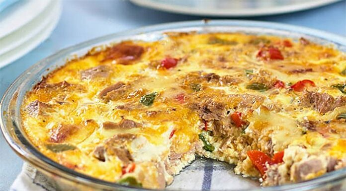 Quiche Sans Pâte au Thon avec Cookeo