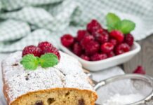 Gâteau banane et framboise