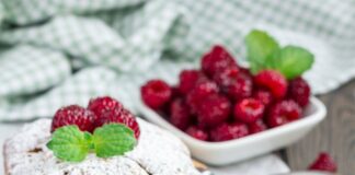 Gâteau banane et framboise