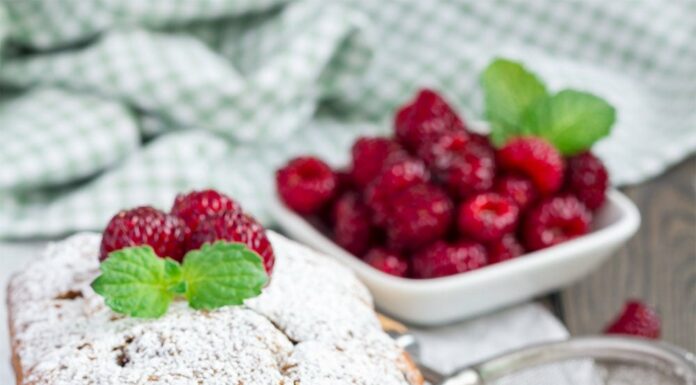 Gâteau banane et framboise