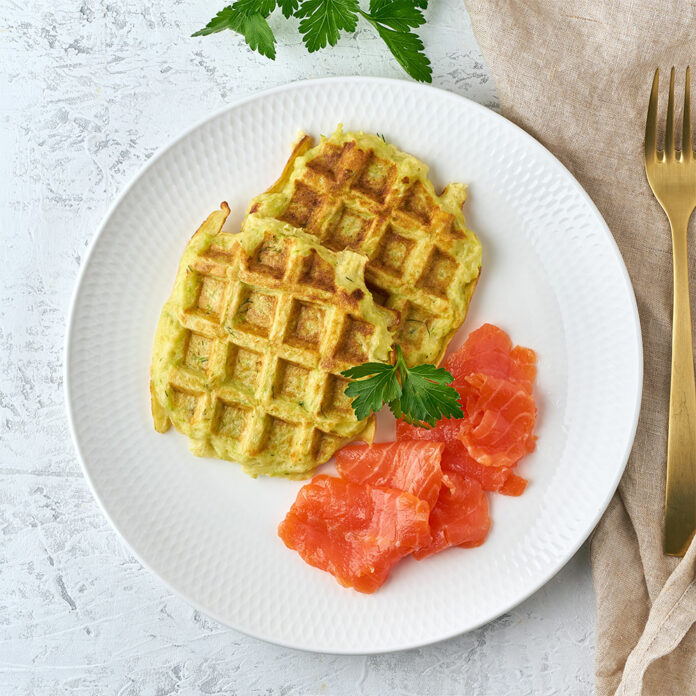 Gaufres de pomme de terre et courgette