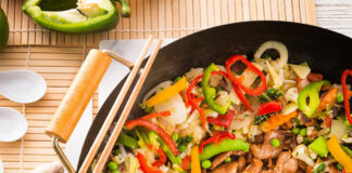 Wok de boeuf aux légumes