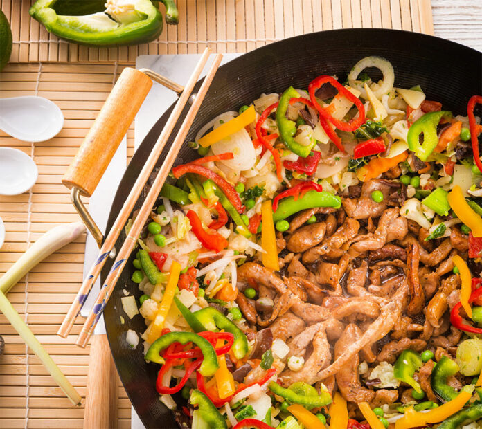 Wok de boeuf aux légumes