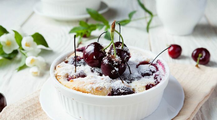 Clafoutis de cerises au micro-ondes