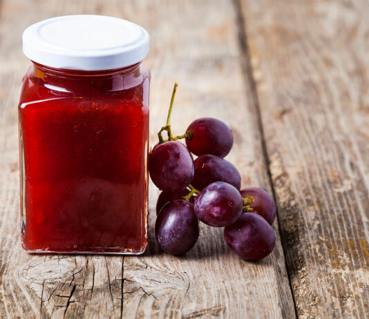 Confiture aux raisins rouges