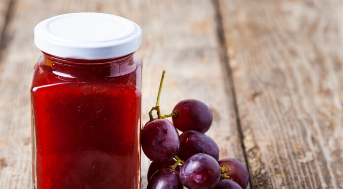 Confiture aux raisins rouges