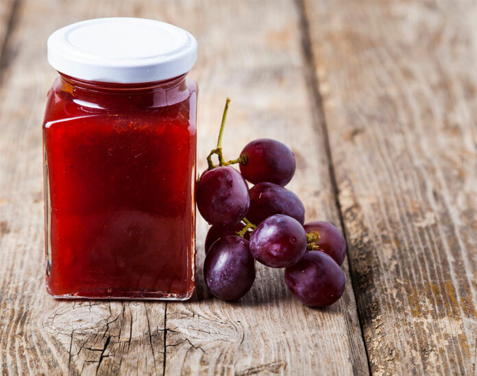 Confiture aux raisins rouges