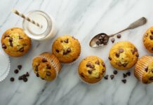 Muffins aux pépites de chocolat