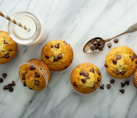 Muffins aux pépites de chocolat