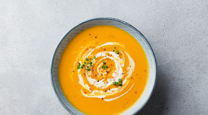 Soupe au potiron à la crème fraîche