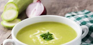 Soupe de courgettes et Vache qui rit