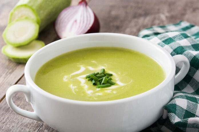 Soupe de courgettes et Vache qui rit