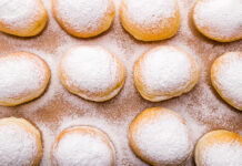 Beignets à la crème anglaise au four au Thermomix