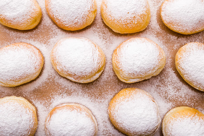 Beignets à la crème anglaise au four au Thermomix