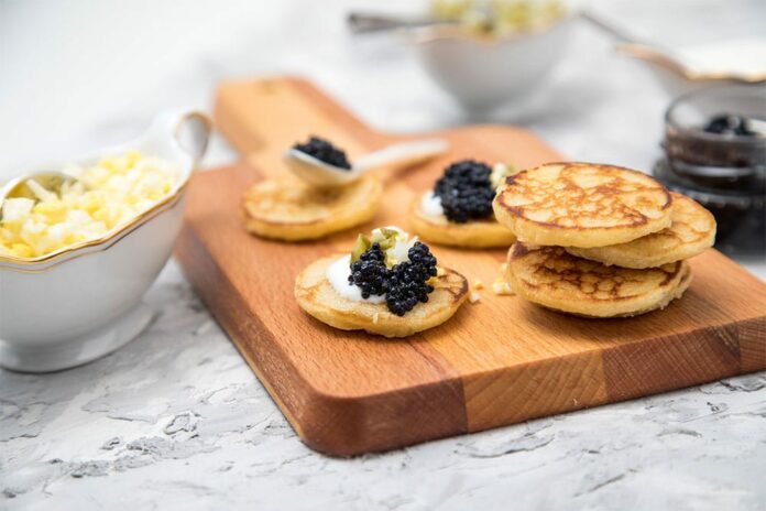 Blinis à la ciboulette