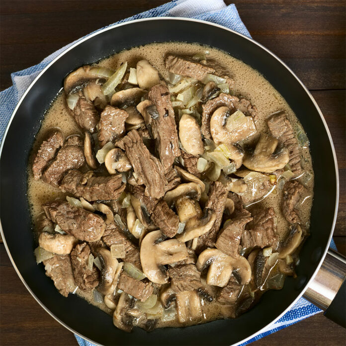 Boeuf Stroganoff léger