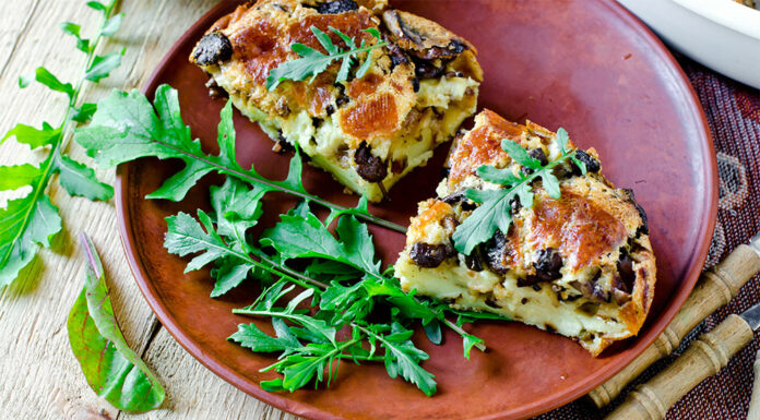 Clafoutis aux champignons