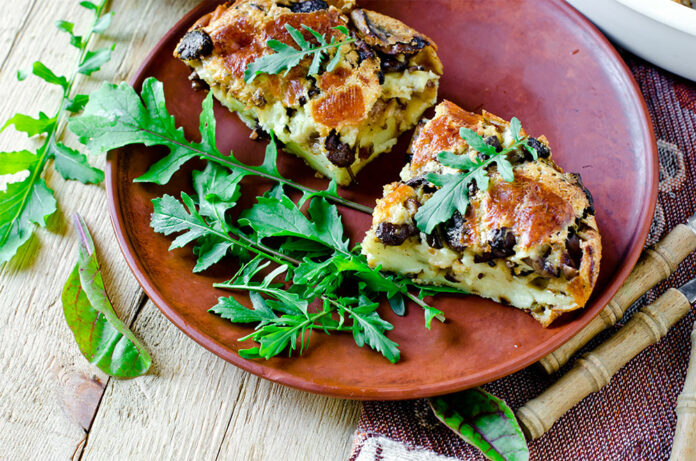 Clafoutis aux champignons