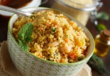 Couscous de crevettes aux légumes