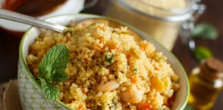 Couscous de crevettes aux légumes