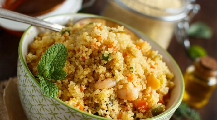 Couscous de crevettes aux légumes