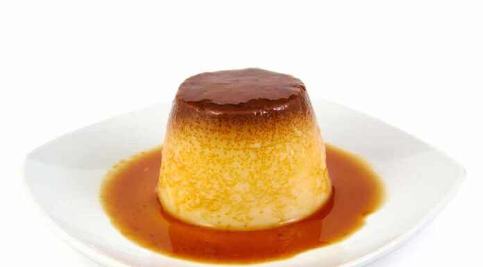 Flan au caramel léger