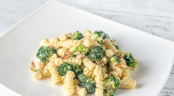 Fusillis au brocoli et lardons