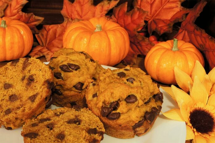 Muffins au potiron et chocolat