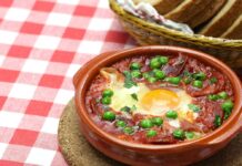 Oeufs aux tomates et au chorizo