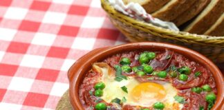 Oeufs aux tomates et au chorizo