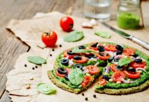 Pizza de courgettes au pesto