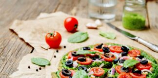 Pizza de courgettes au pesto