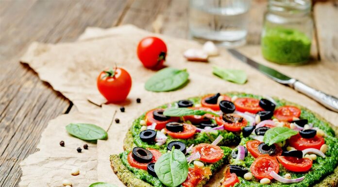 Pizza de courgettes au pesto