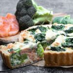 Quiche au saumon frais et au brocoli