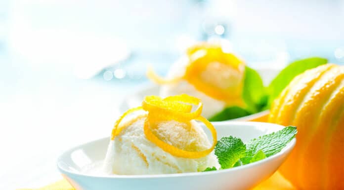 Sorbet au citron léger