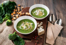 Soupe de brocoli au fromage bleu