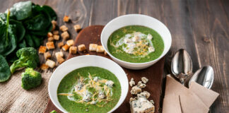 Soupe de brocoli au fromage bleu