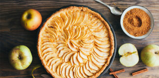 Tarte aux pommes légère