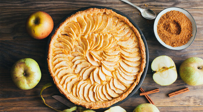 Tarte aux pommes légère