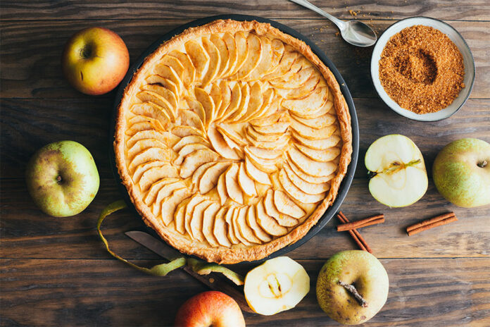 Tarte aux pommes légère