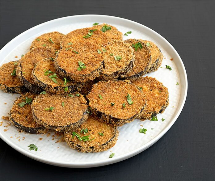 Aubergines panées croustillantes