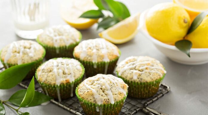 Muffins légers au citron et graines de pavot