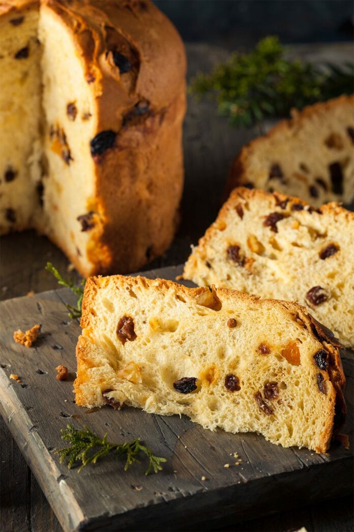 Panettone aux raisins secs et pépites de chocolat avec Thermomix