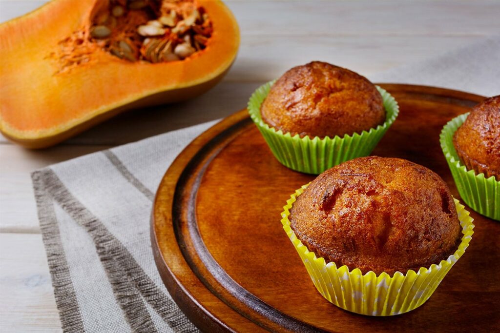 Muffins au butternut et aux épices