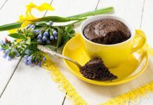 Mug cake fondant au chocolat