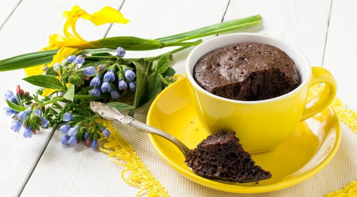 Mug cake fondant au chocolat