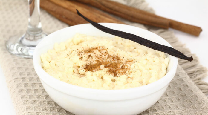 Riz au lait à la vanille et cannelle